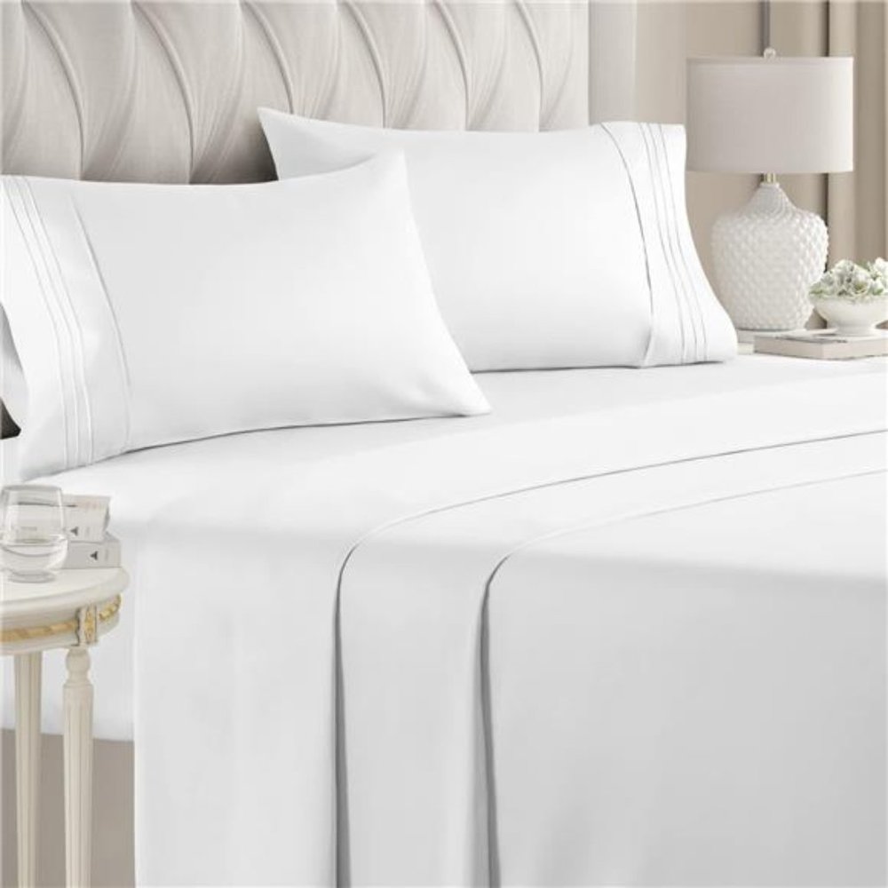 4 Pcs Sheet Set Breathable Cooling Hotel Luxury Extra Soft Deep Pockets Easy Fit